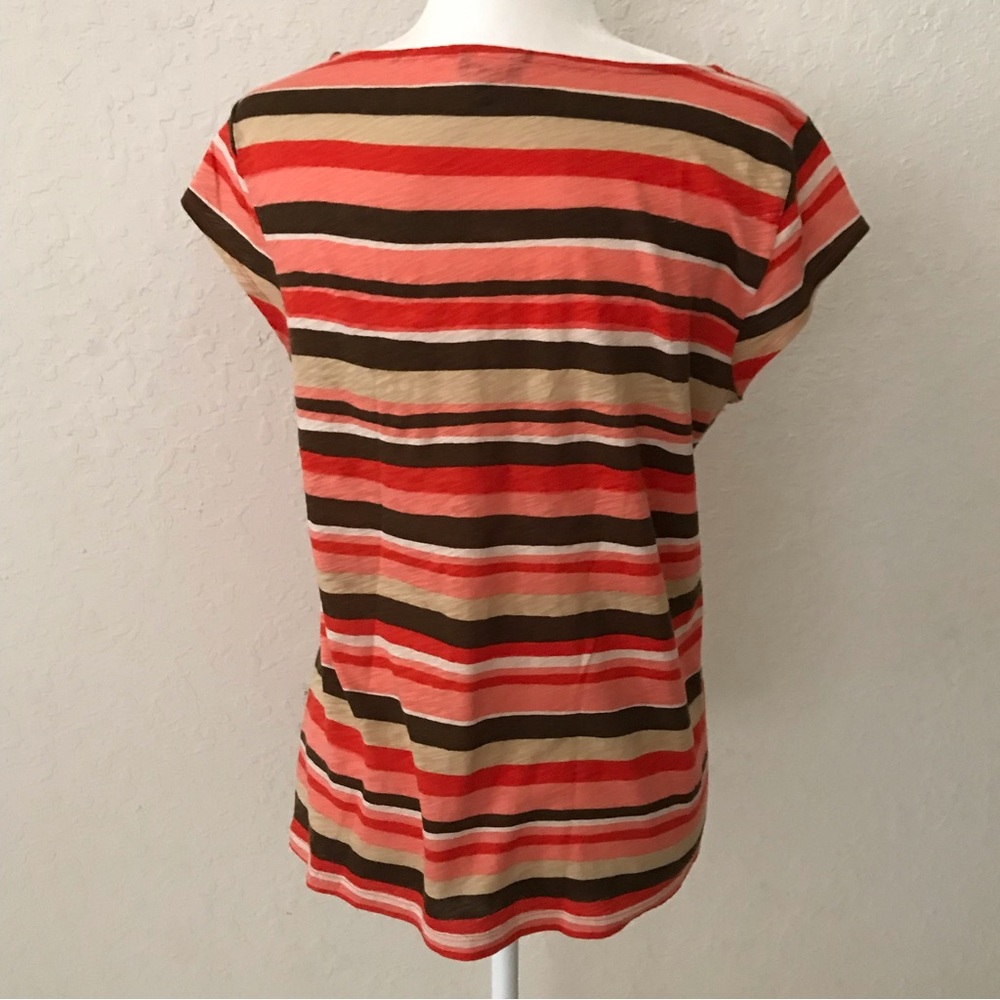 Talbots Medium Beautiful Striped Top - Picture 4 of 5